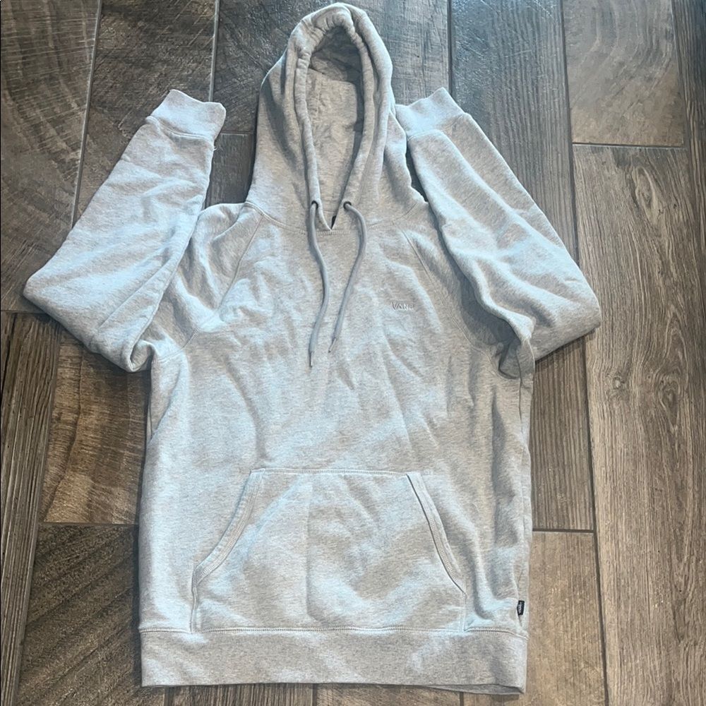 Vans Gray Long Sleeve Hoodie Sweatshirt